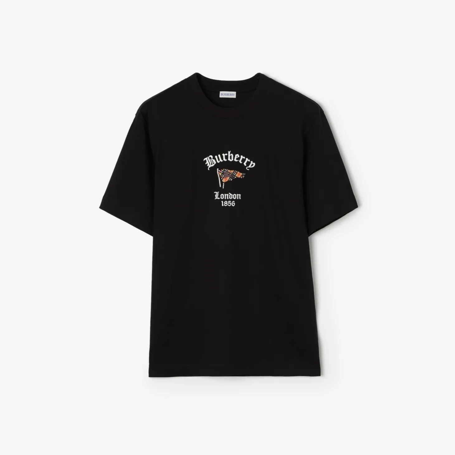 Check Flag Cotton T-shirt