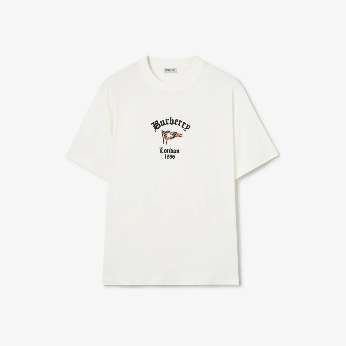 Check Flag Cotton T-shirt