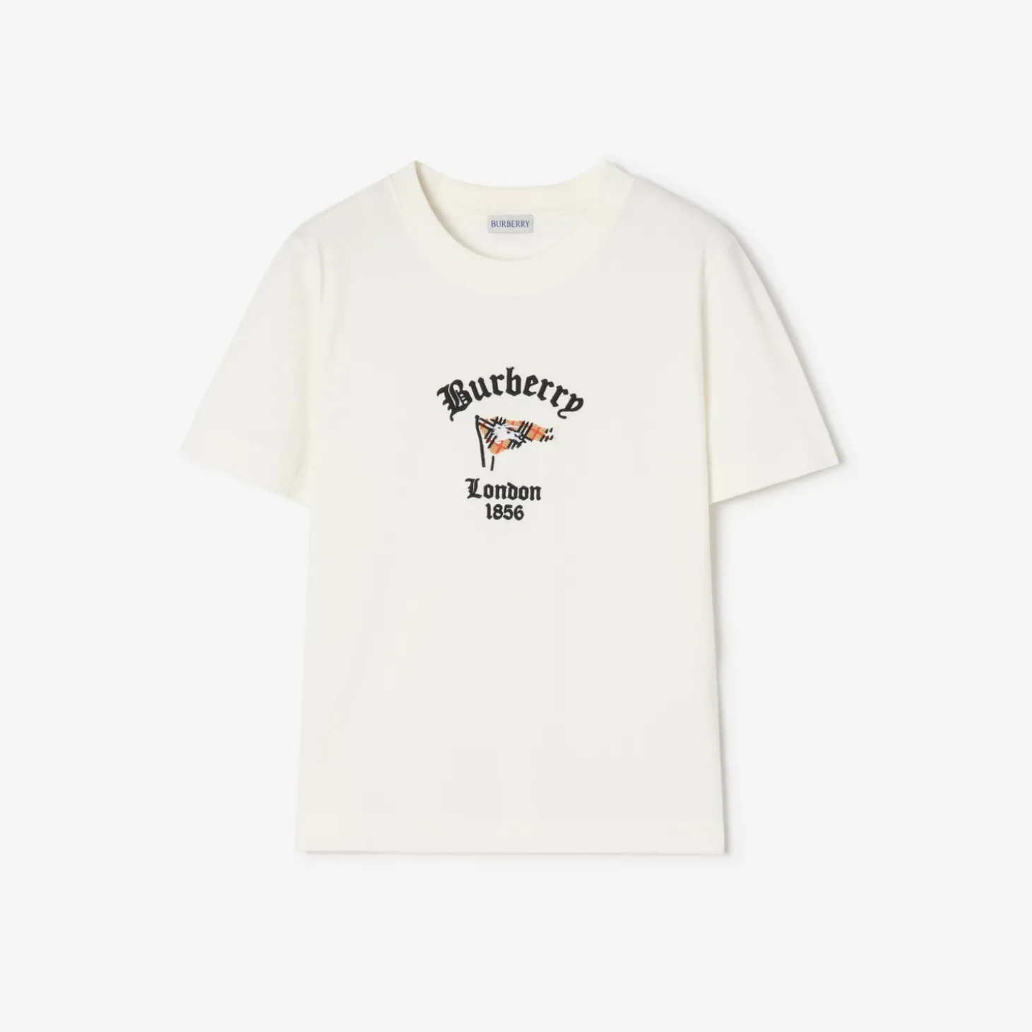Check Flag Cotton T-shirt