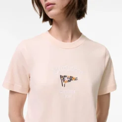Check Flag Cotton T-shirt
