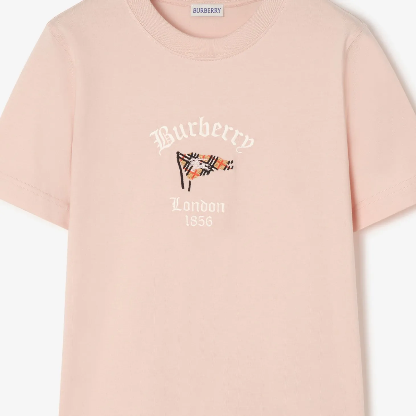 Check Flag Cotton T-shirt