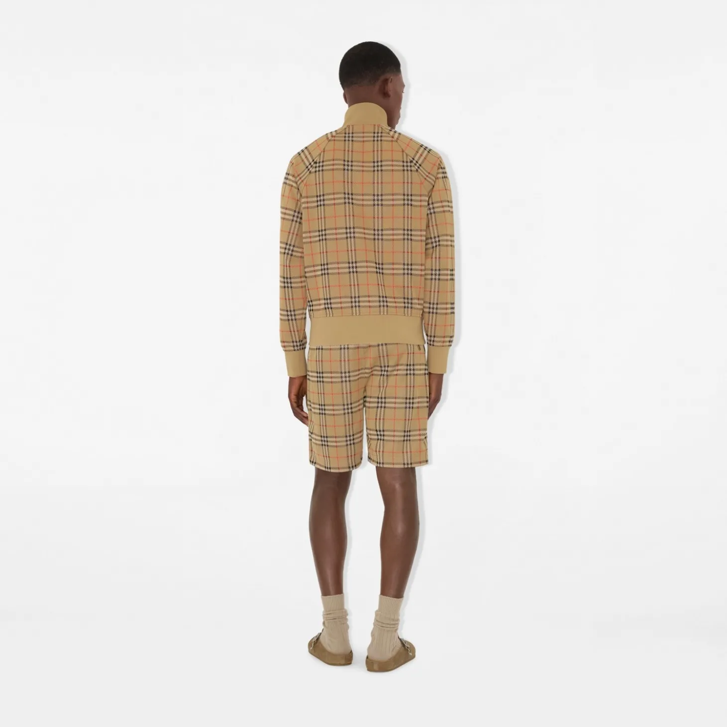 Check Jersey Shorts