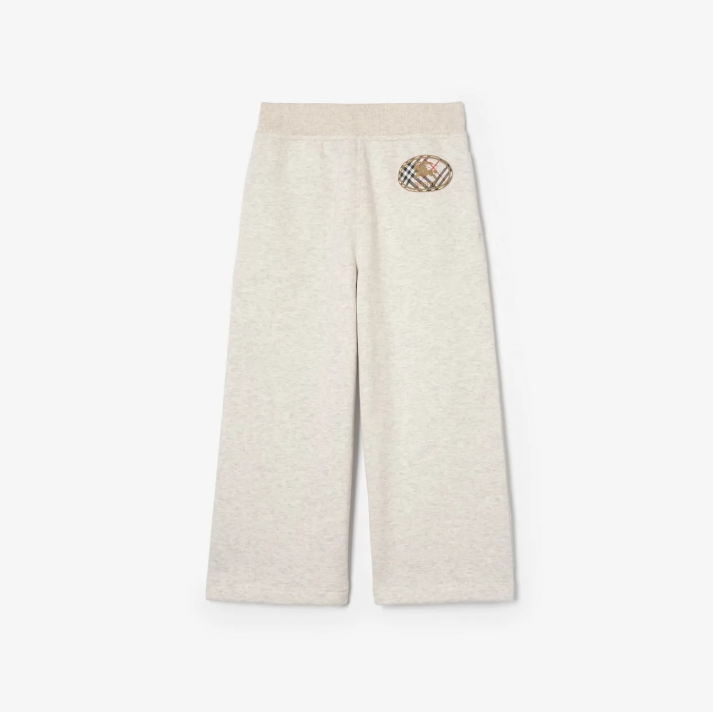 Check Knight Stamp Cotton Jogging Pants