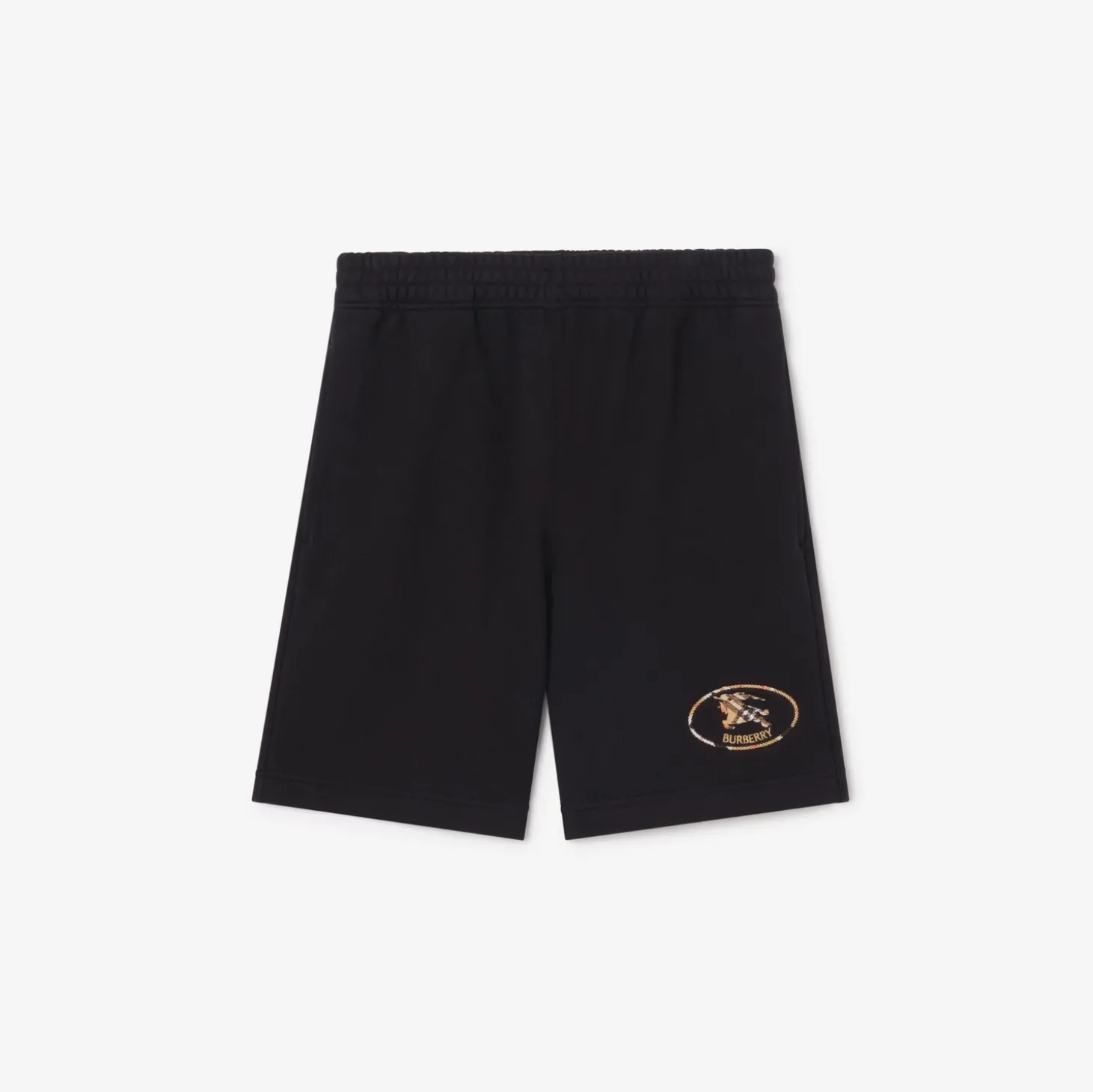 Check Knight Stamp Cotton Shorts