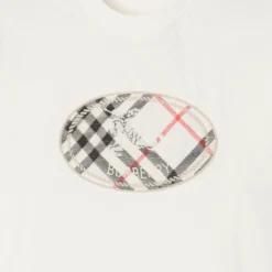 Check Knight Stamp Cotton T-shirt