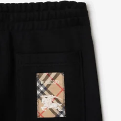 Check Label Cotton Jogging Pants
