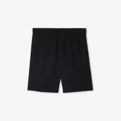 Check Label Cotton Shorts