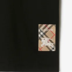 Check Label Cotton T-shirt