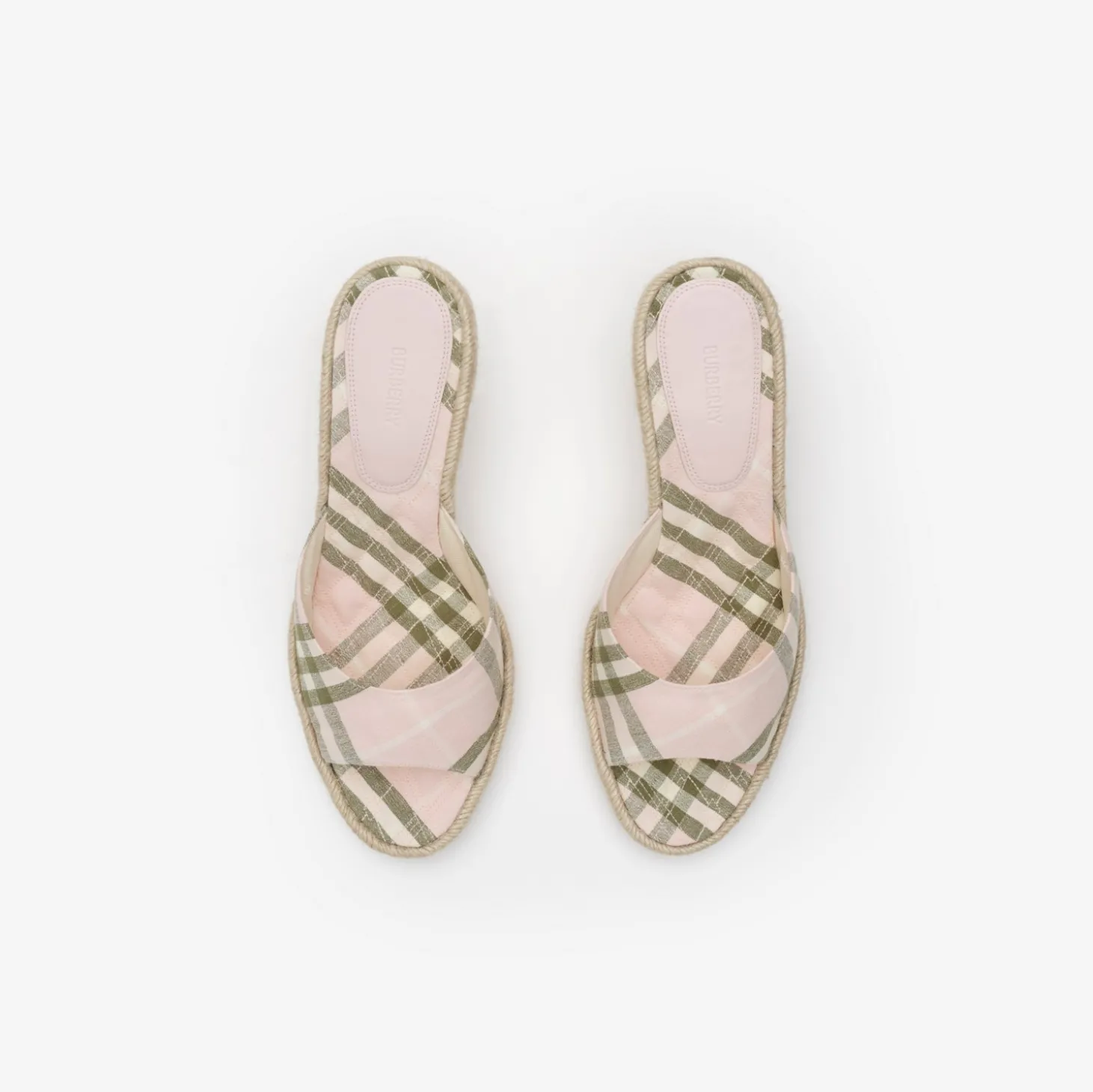 Check Mews Espadrille Mules