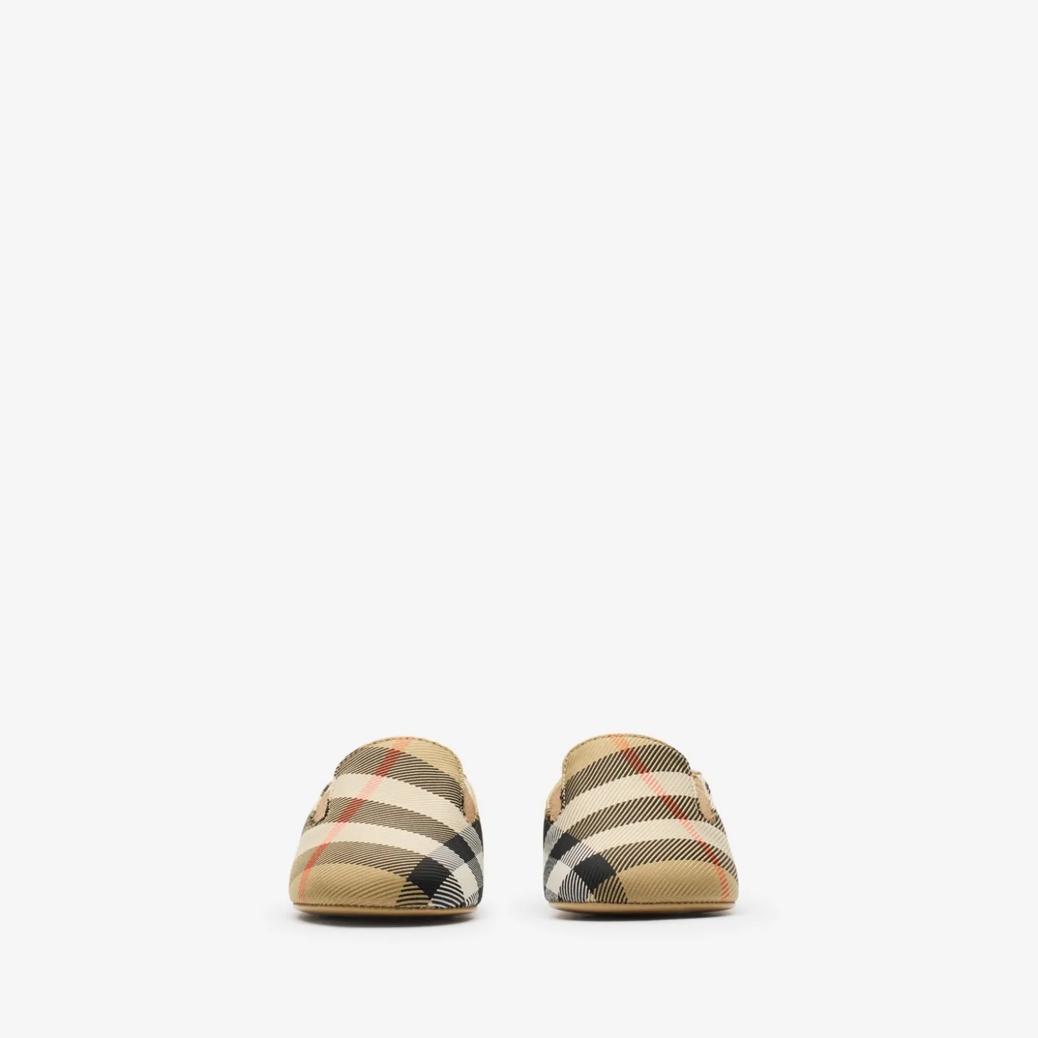 Check Nylon Blend Booties