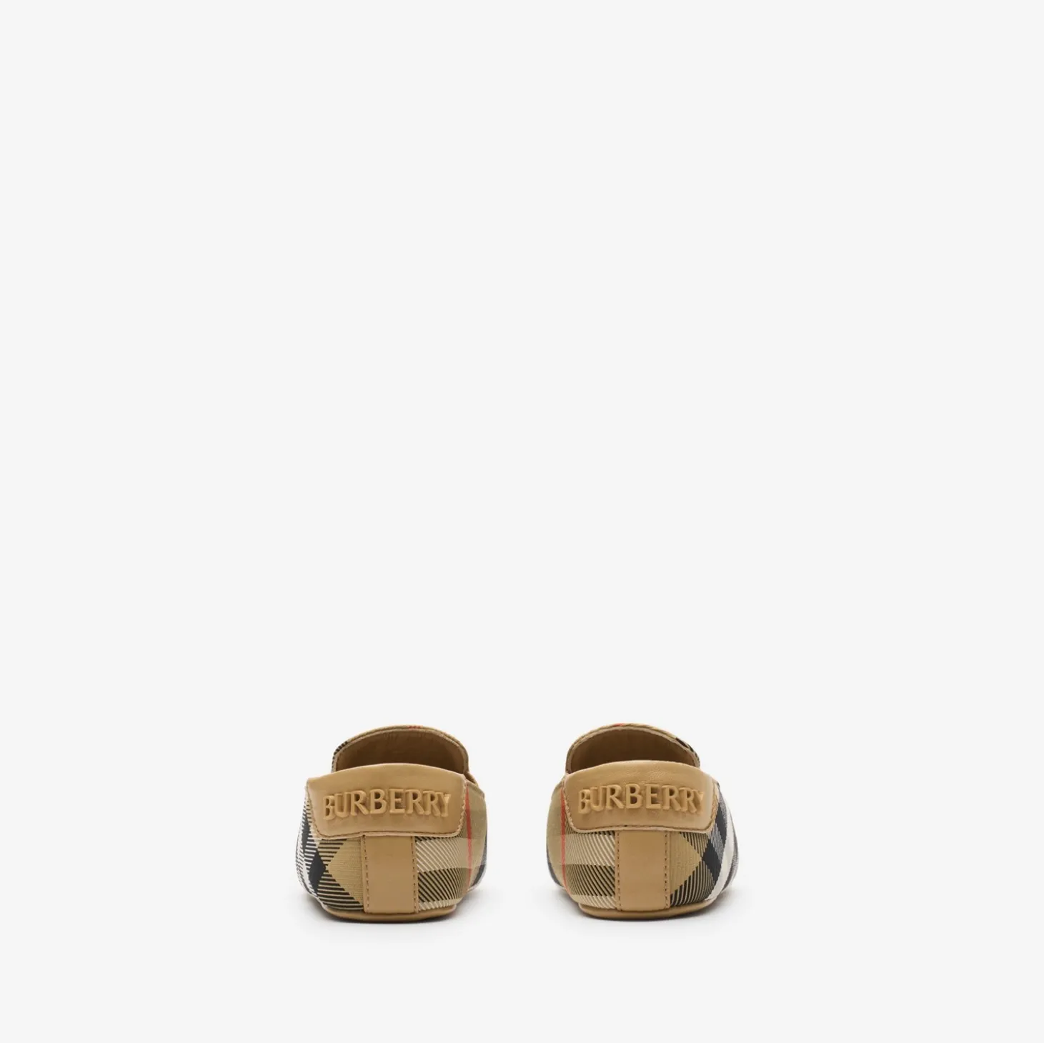 Check Nylon Blend Booties