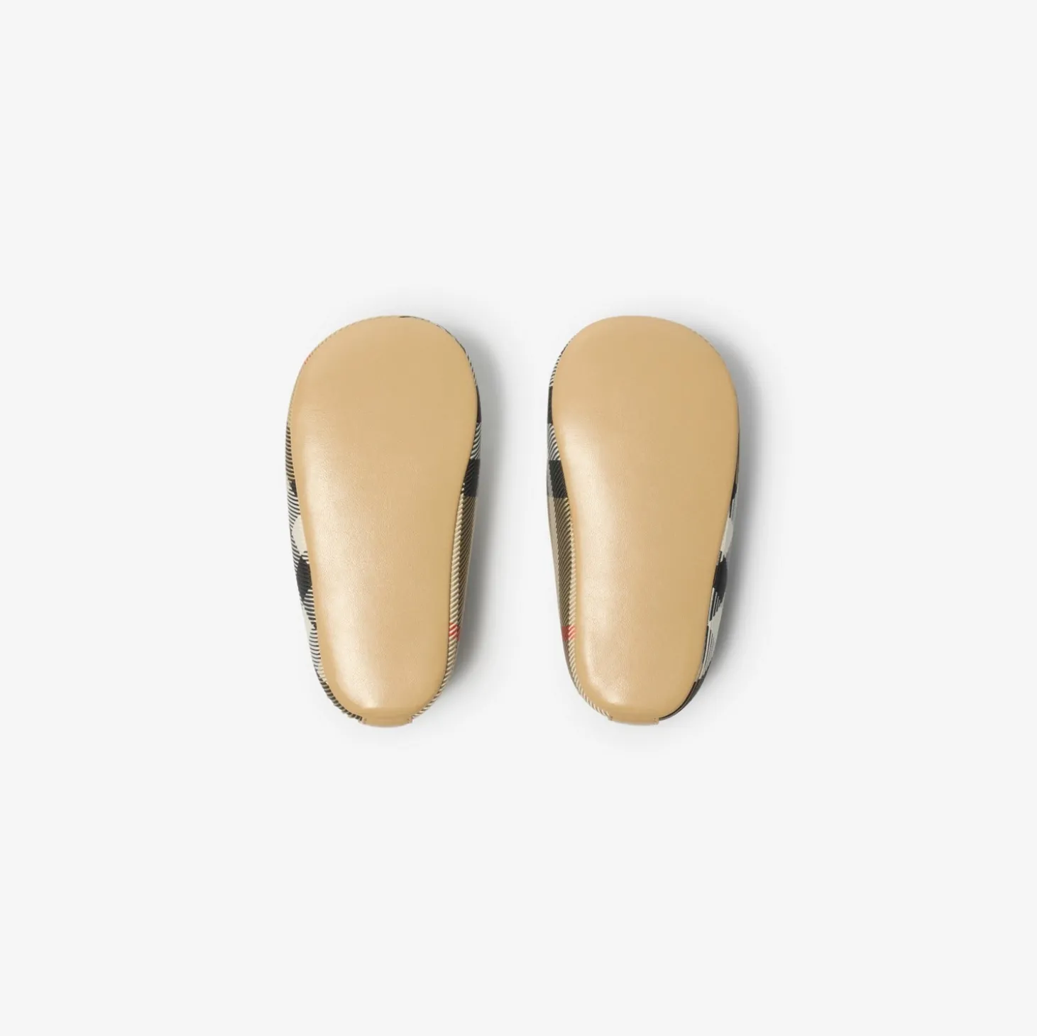 Check Nylon Blend Booties