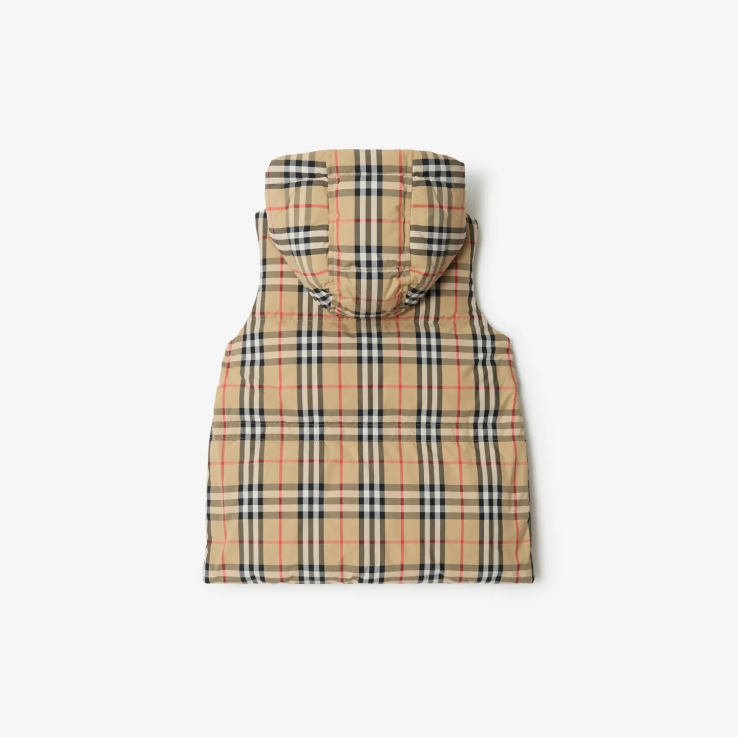 Check Nylon Puffer Gilet