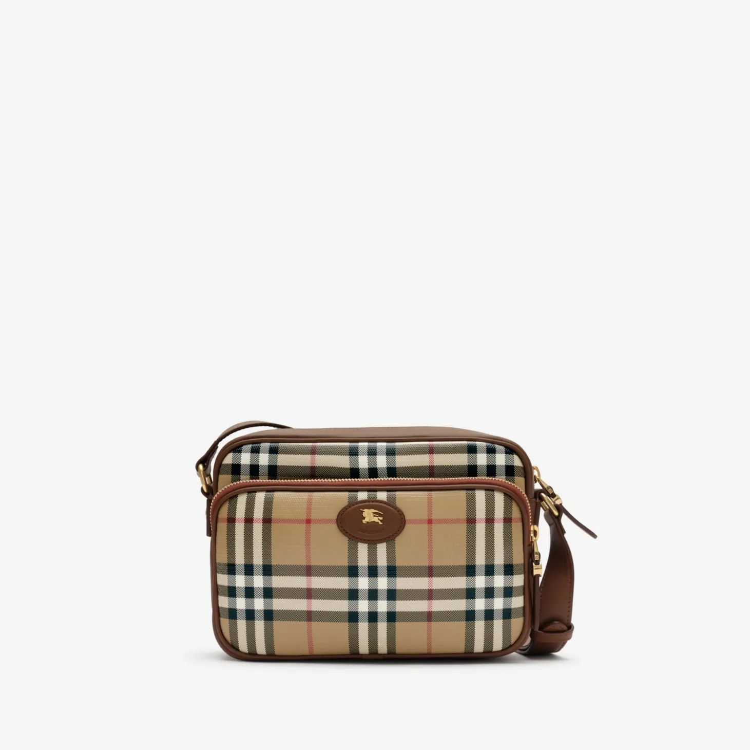 Check Pocket Crossbody Bag