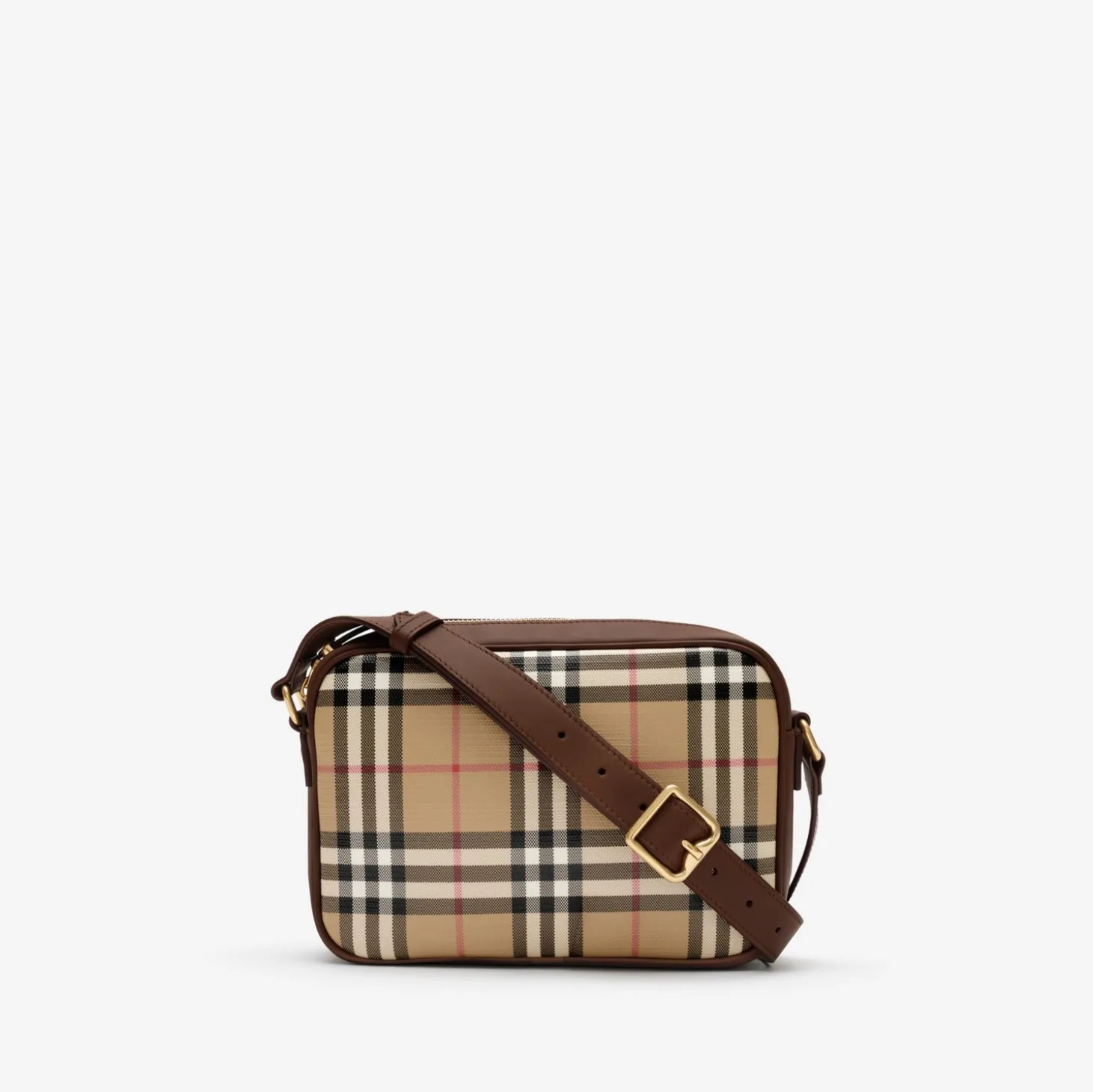 Check Pocket Crossbody Bag