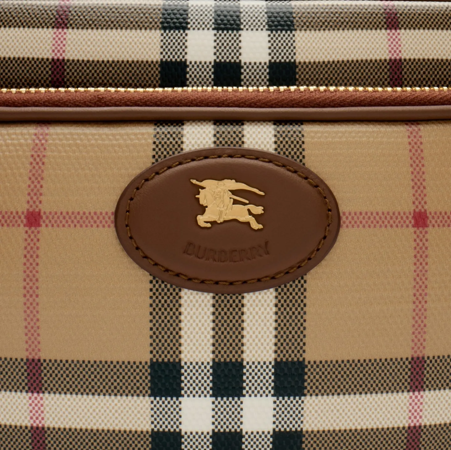 Check Pocket Crossbody Bag