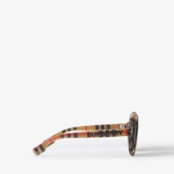 Check Round Sunglasses