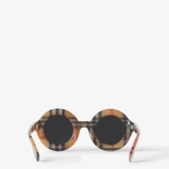 Check Round Sunglasses