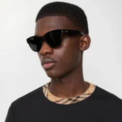 Check Round Sunglasses