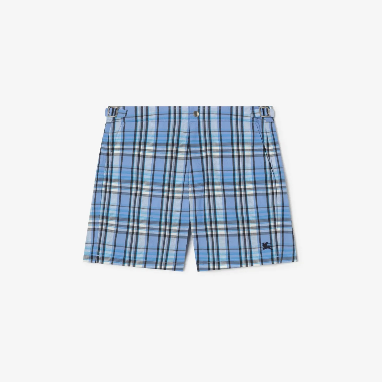 Check Seersucker Swim Shorts