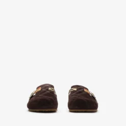 Check Shearling Urchin Clogs