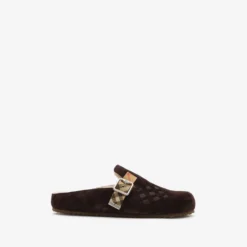 Check Shearling Urchin Clogs