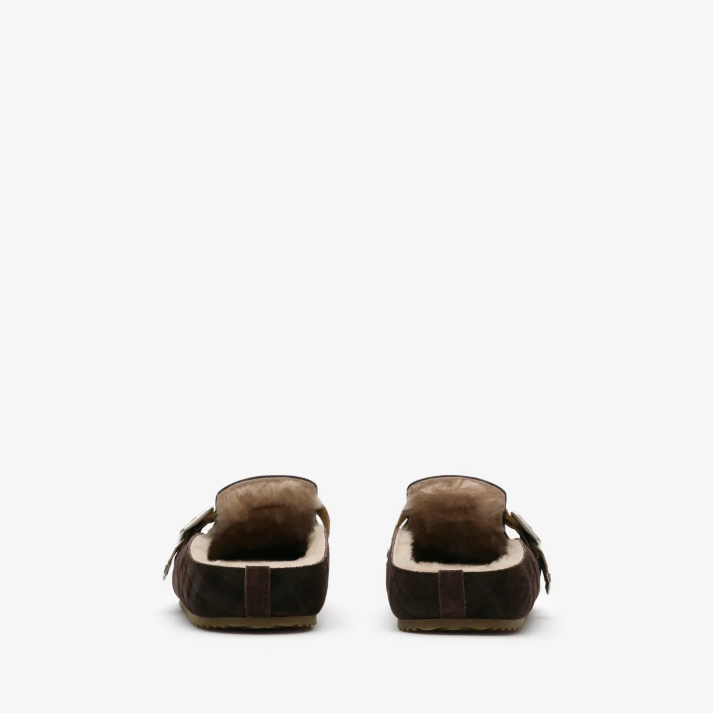 Check Shearling Urchin Clogs