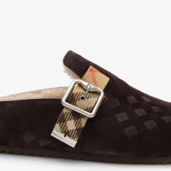 Check Shearling Urchin Clogs
