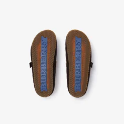 Check Shearling Urchin Clogs