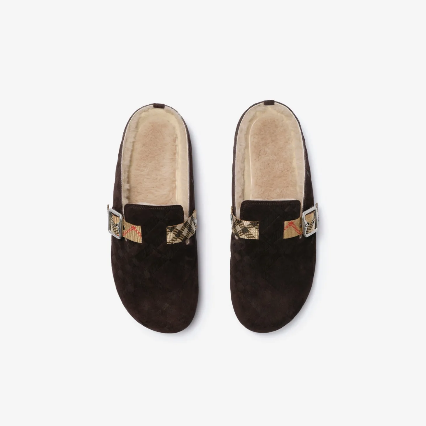 Check Shearling Urchin Clogs