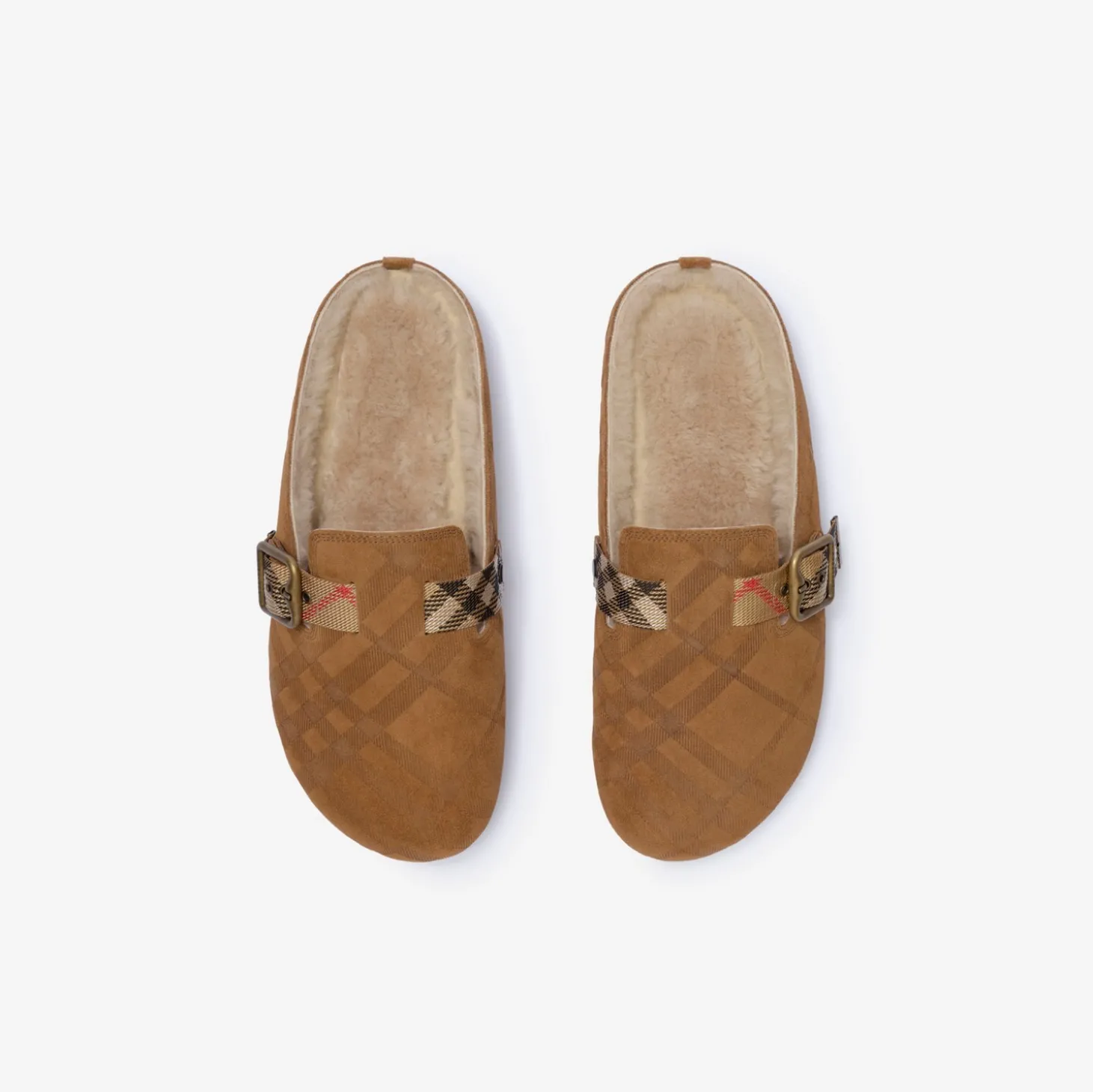 Check Shearling Urchin Clogs