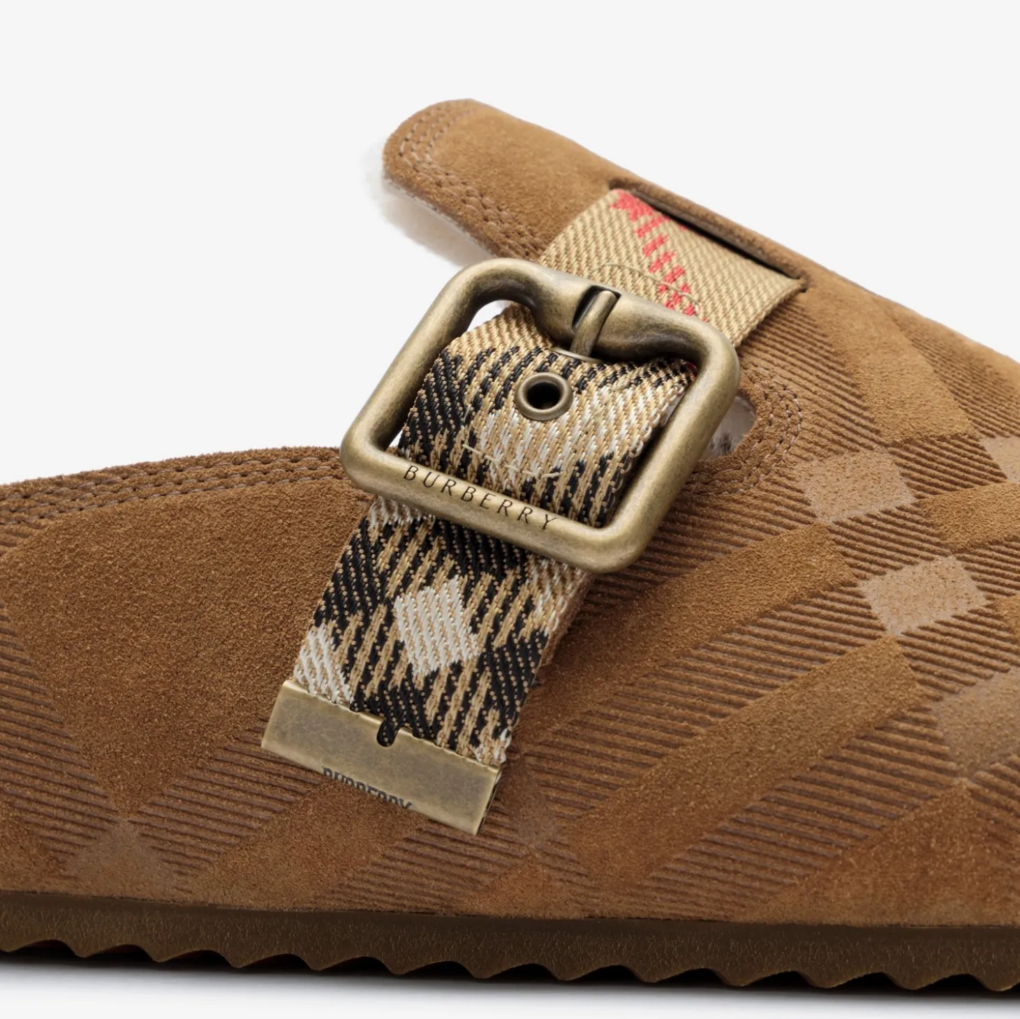 Check Shearling Urchin Clogs