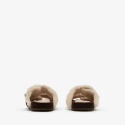 Check Shearling Urchin Sandals