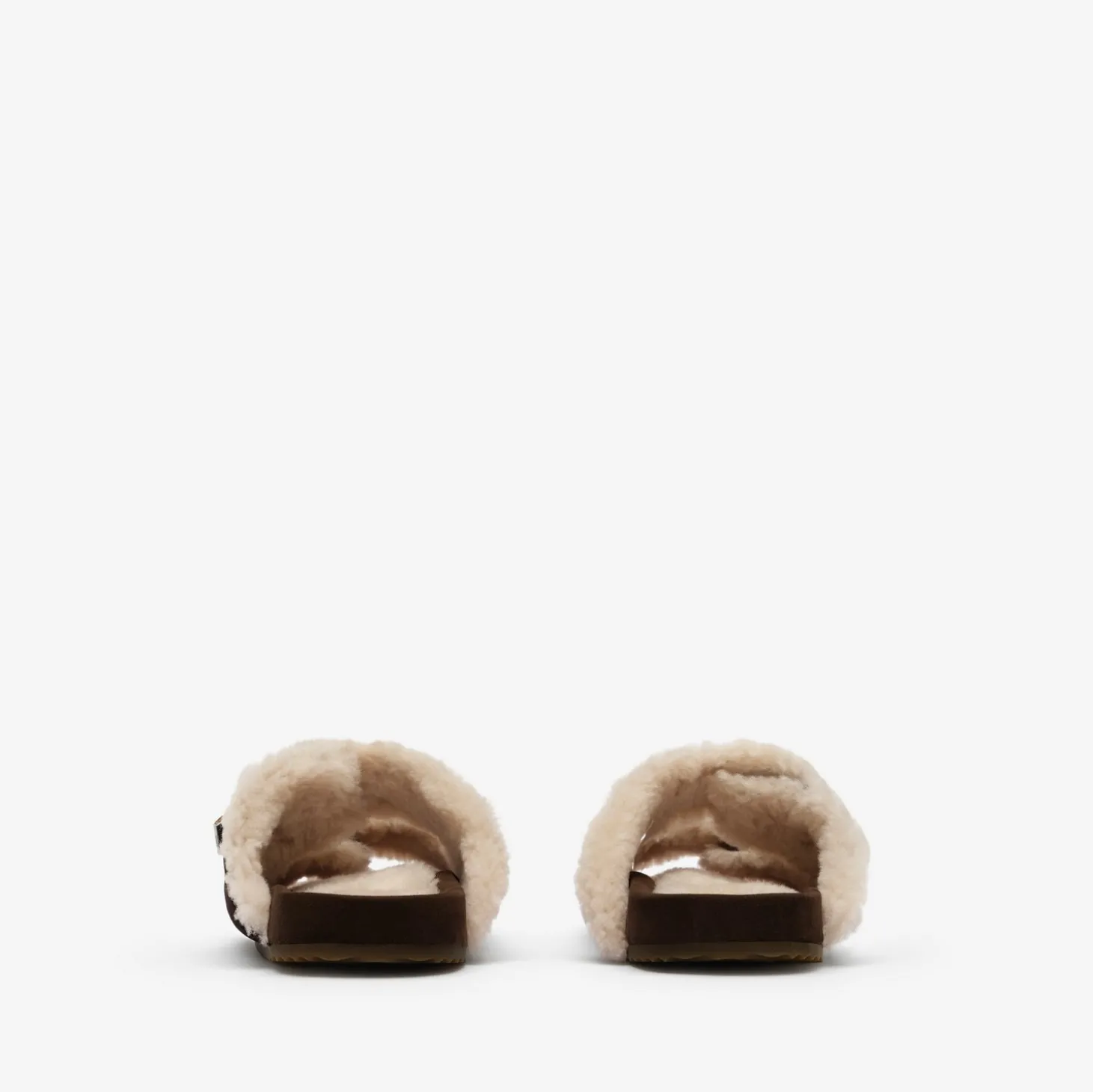 Check Shearling Urchin Sandals