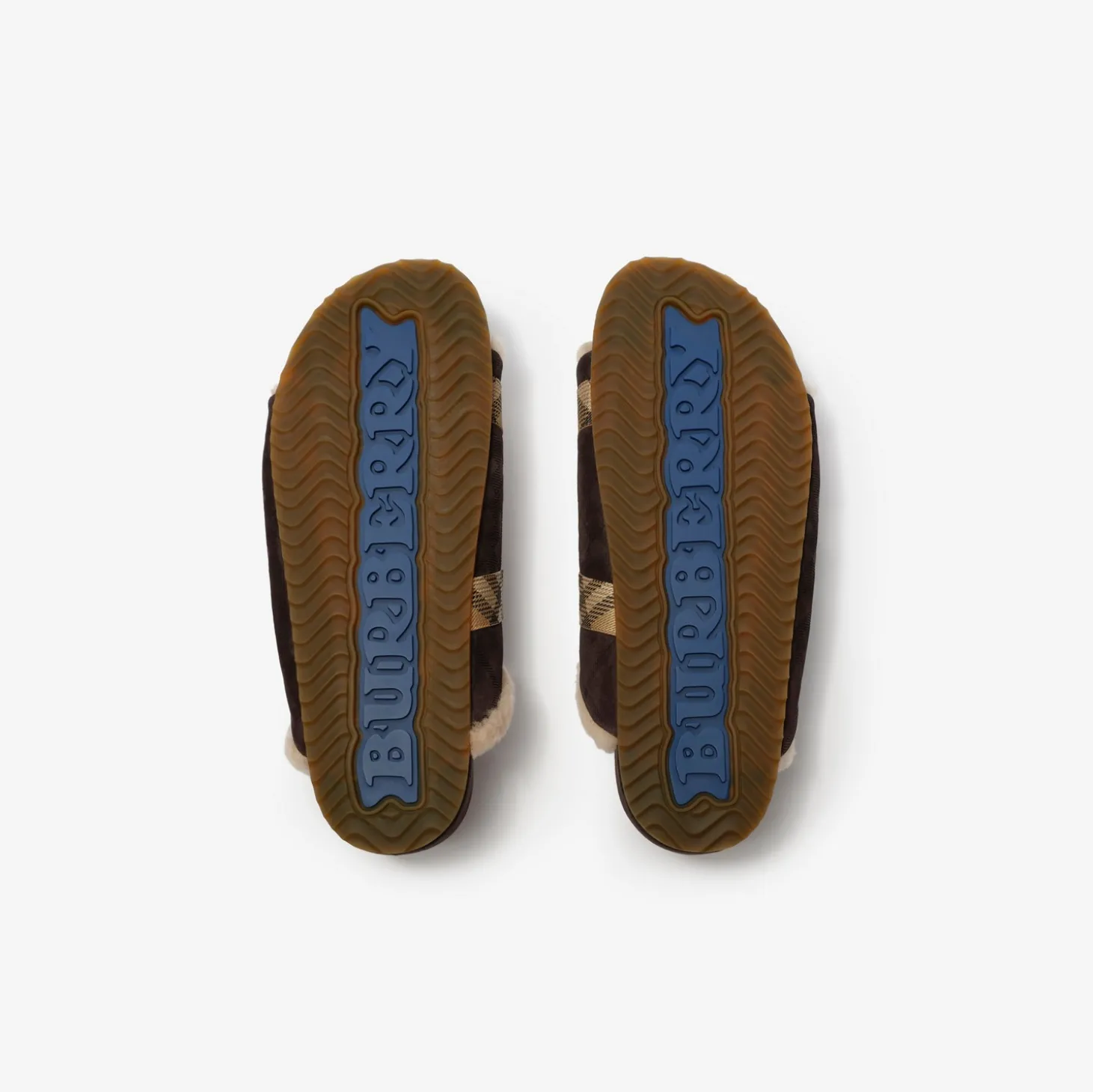 Check Shearling Urchin Sandals