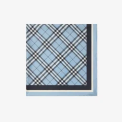 Check Silk Scarf
