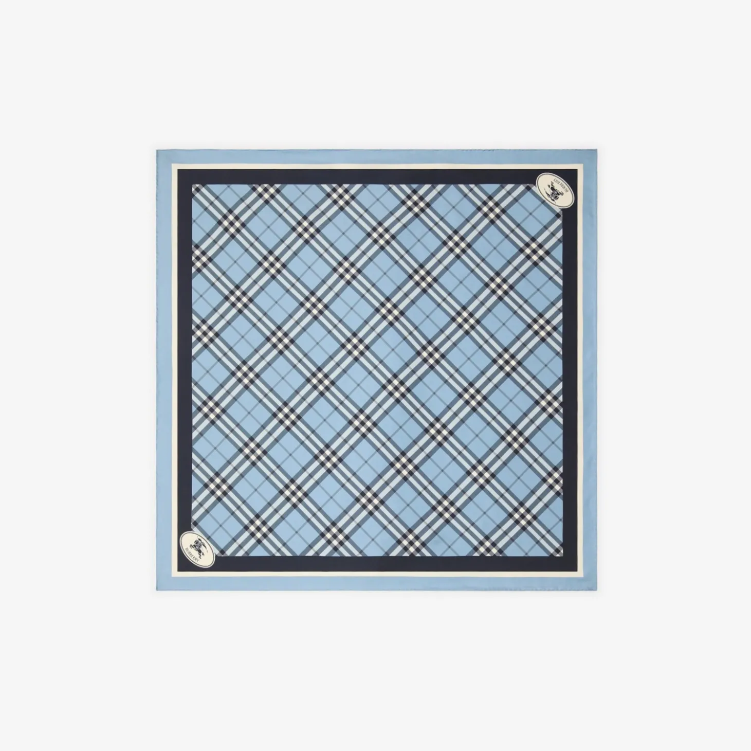 Check Silk Scarf