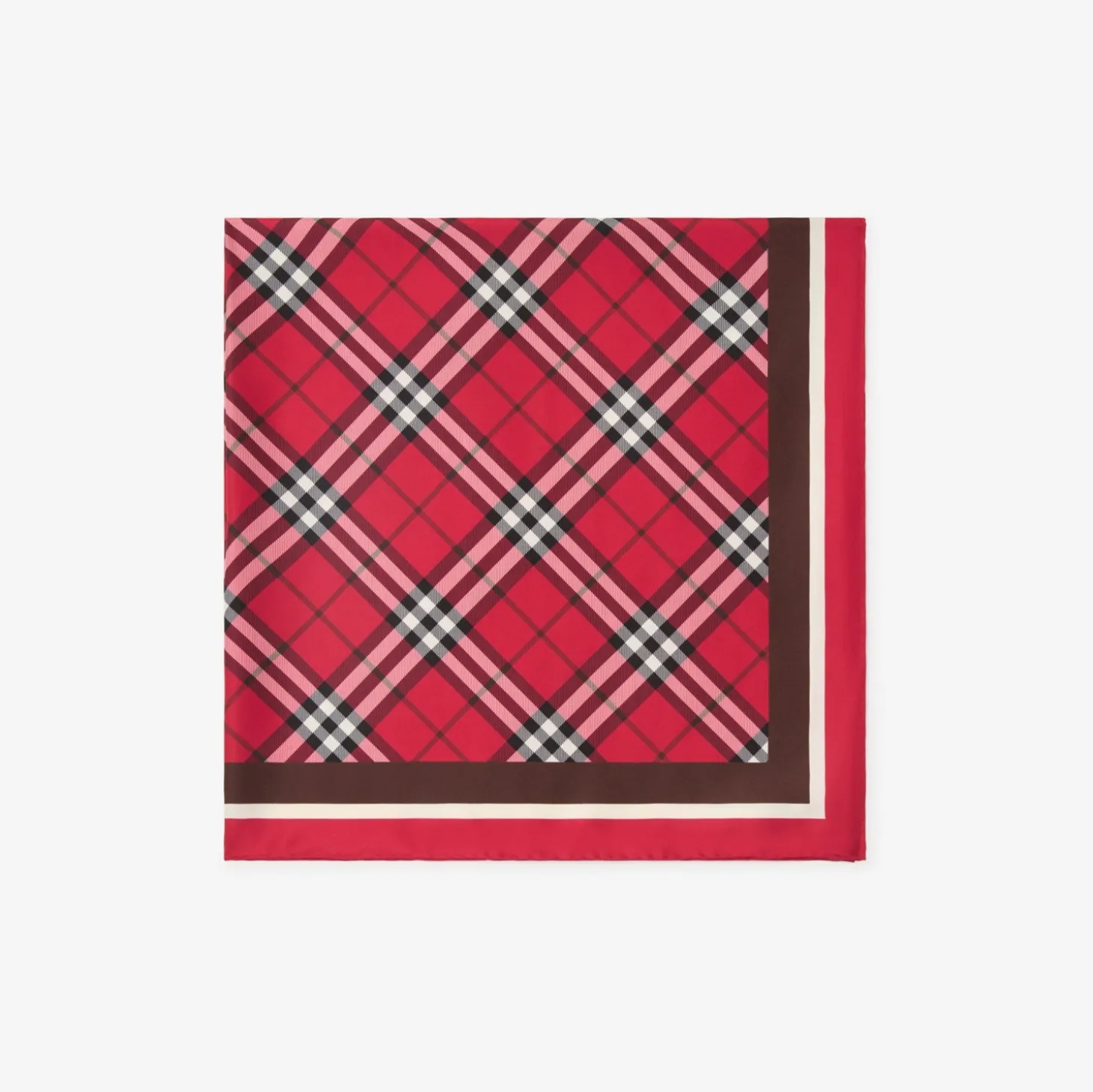 Check Silk Scarf