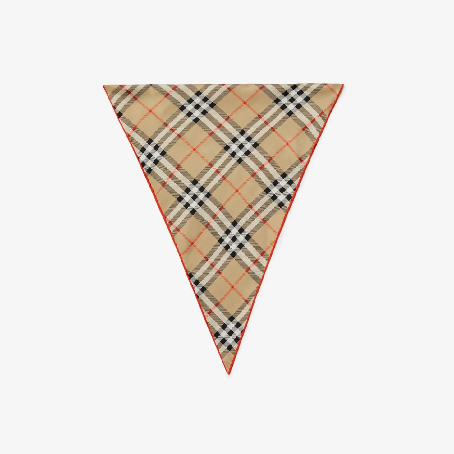 Check Silk Scarf