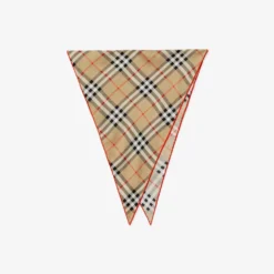 Check Silk Scarf