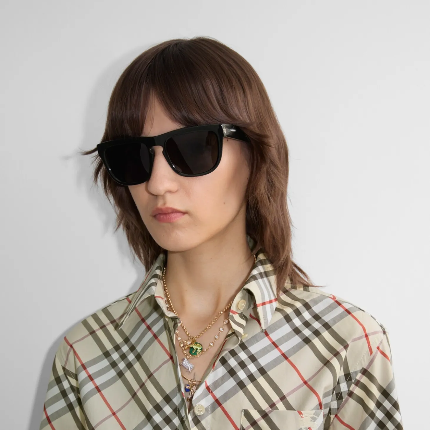 Check Square Sunglasses