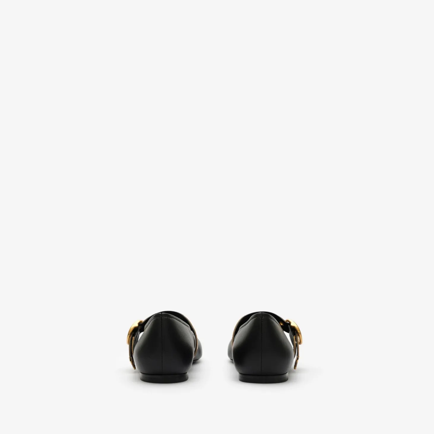 Check Strap Leather Robin Ballerinas