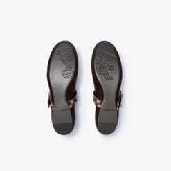Check Strap Leather Robin Ballerinas