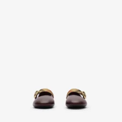 Check Strap Leather Robin Ballerinas