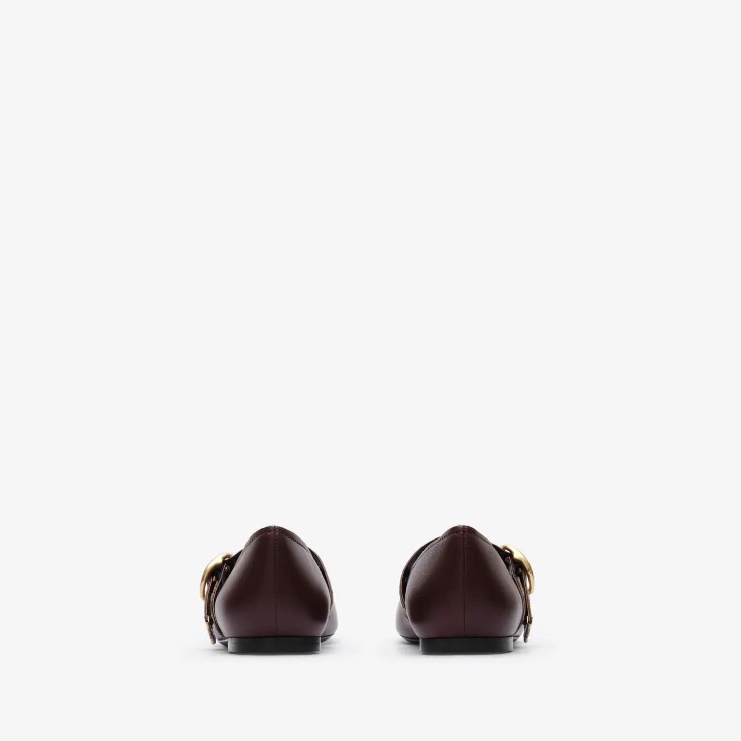 Check Strap Leather Robin Ballerinas