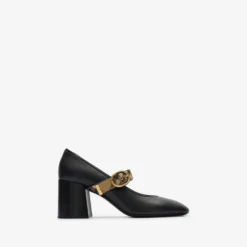 Check Strap Leather Robin Shoes