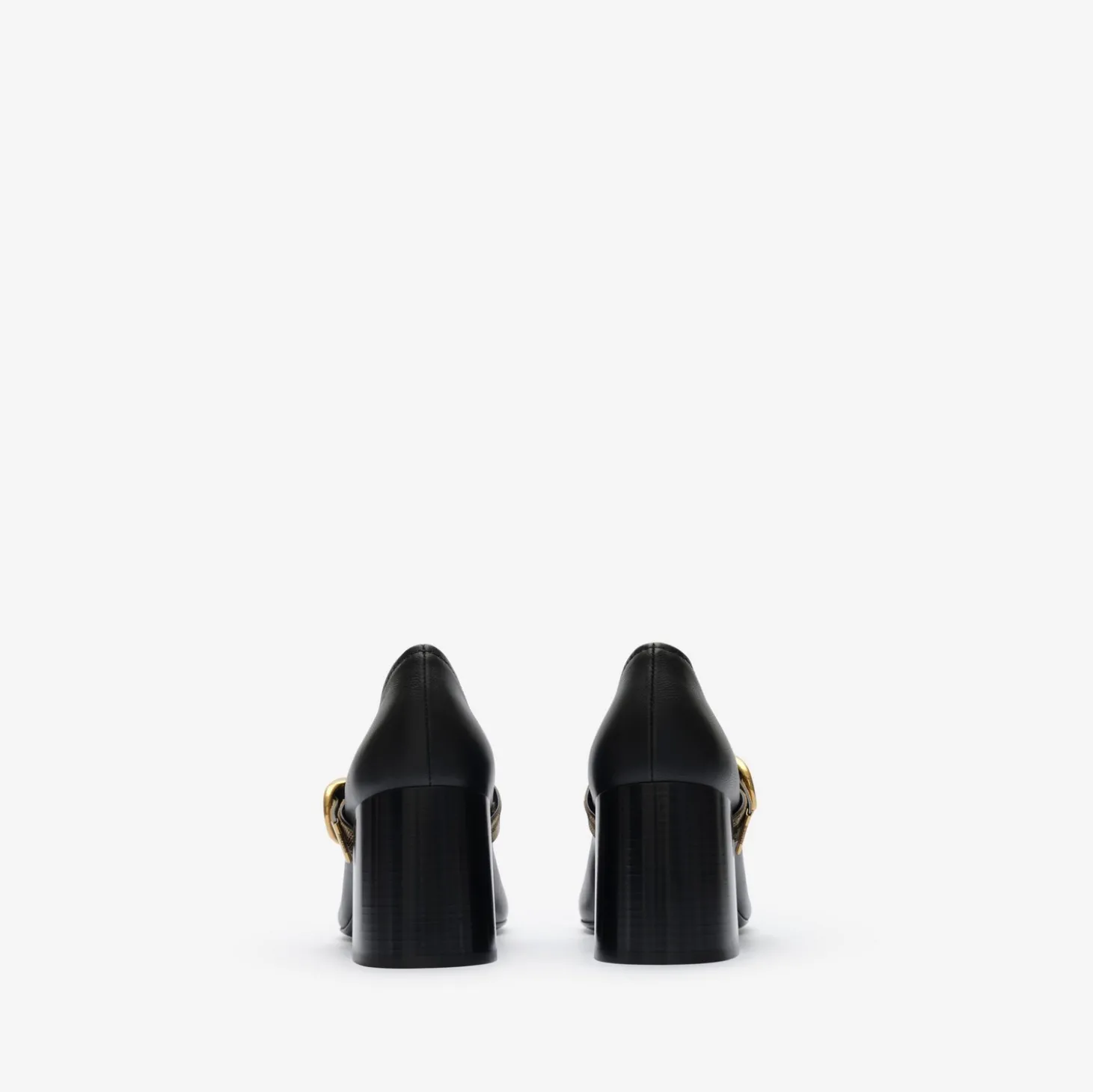 Check Strap Leather Robin Shoes