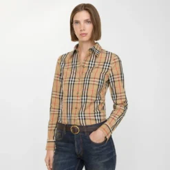 Check Stretch Cotton Shirt