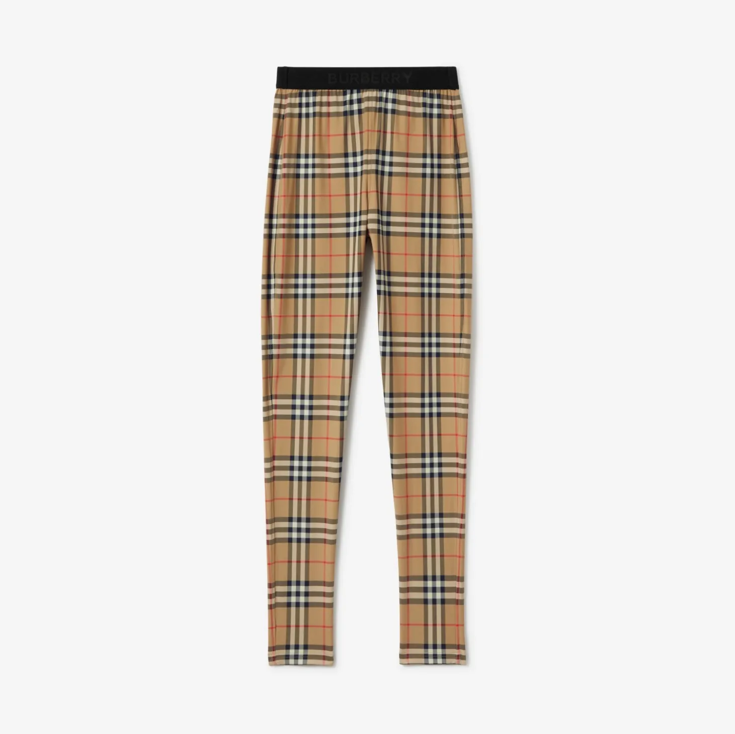 Check Stretch Jersey Leggings