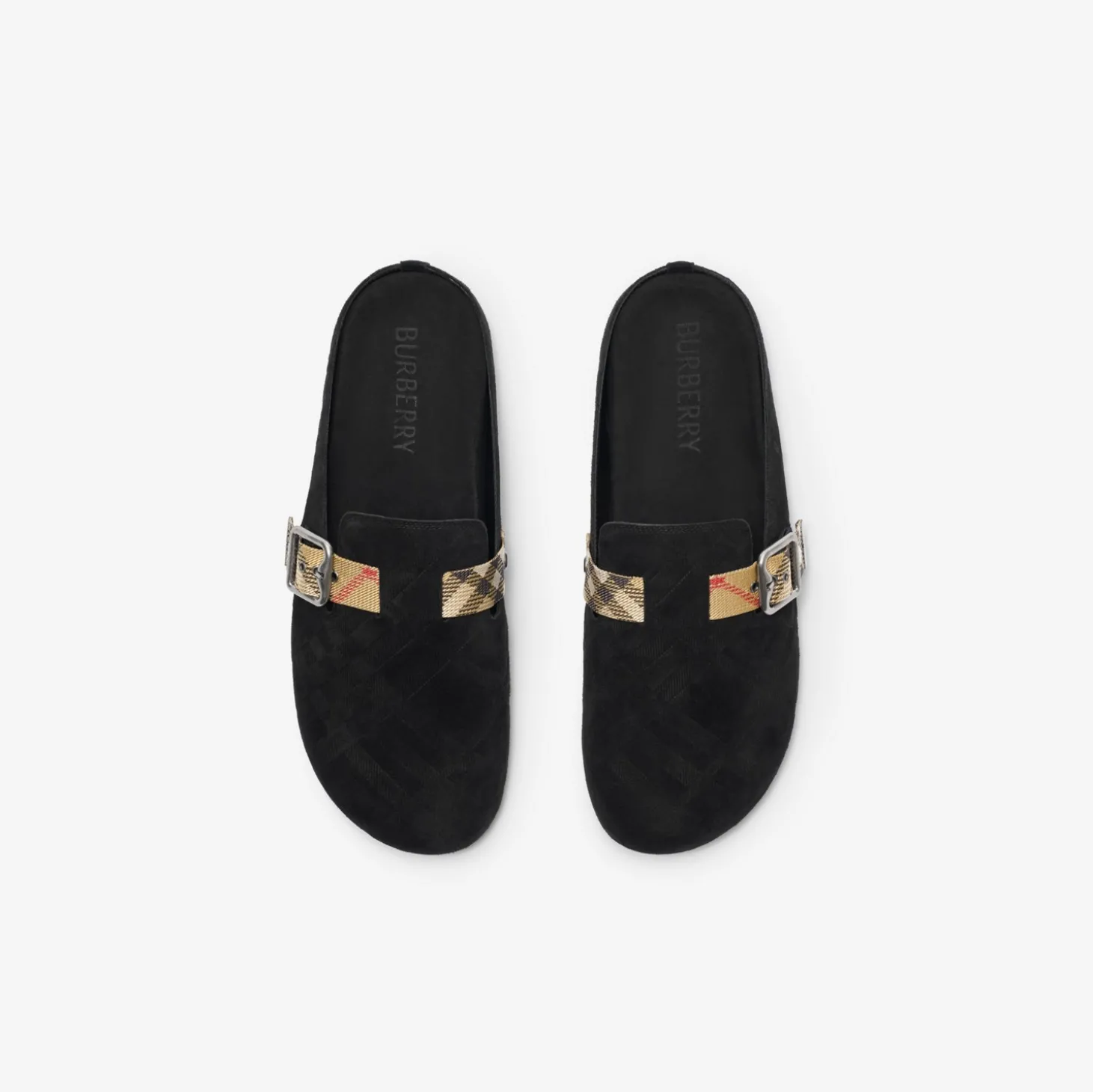 Check Suede Urchin Clogs